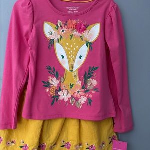 Issac Mizrahi Dear print 2 piece skirt set